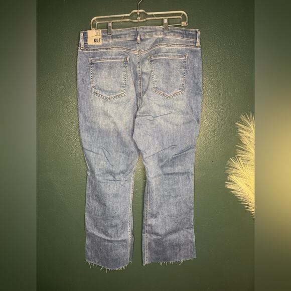 NWT Kut From The Kloth High Rise Kelsey Fab Ab Ankle Flare Jeans - Picture 3 of 8